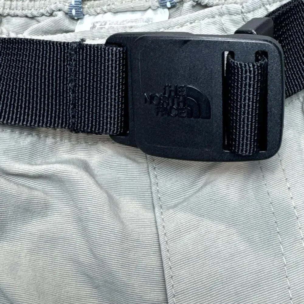 The North Face Pants Mens Large Beige Convertible Cargo Nylon Belted Hiking